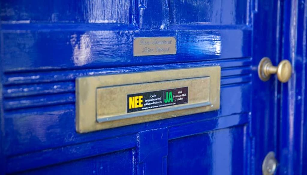 Hoe je met één sticker voor minder papierafval zorgt